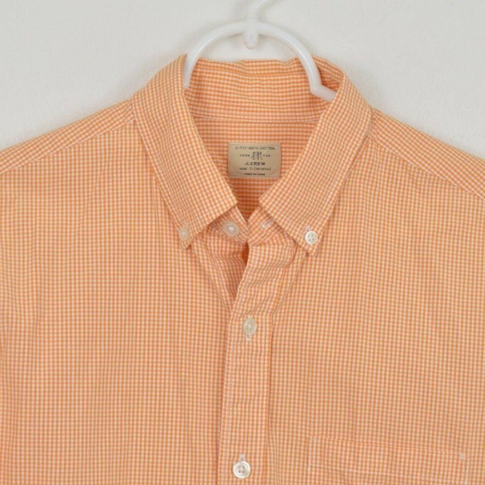 J CREW Small Plaid Cotton Long Sleeve Shirt Button